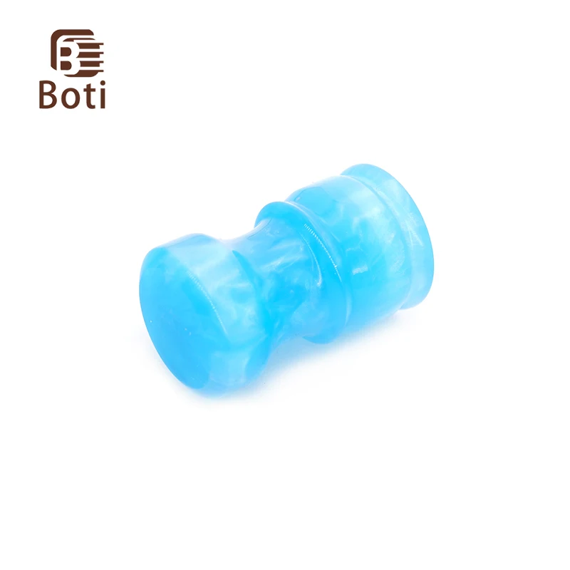 Boti Brush-Handmade Blue Resin Handle High Quality Beard Care Tool Shaving Brush Handle Original Gift For Men