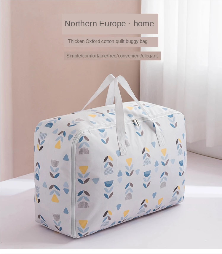 Oxford Waterproof Clothes Storage Bag Large Capacity Portable Folding Closet Organizer Pillow Quilt Blanket Case Bed Under Pouch