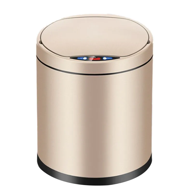 

Inductive Type Trash Can Smart Sensor Home Bathroom Dustbin Storage Barrels Rubbish Bin Stainless Steel Metal Trash