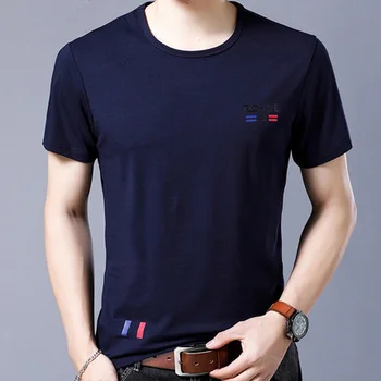 

Men's short sleeve t-shirt fashion casual clothes half sleeve 7632