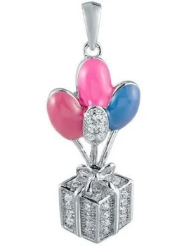 

Jay VI pendant with enamel and cubic zirconia