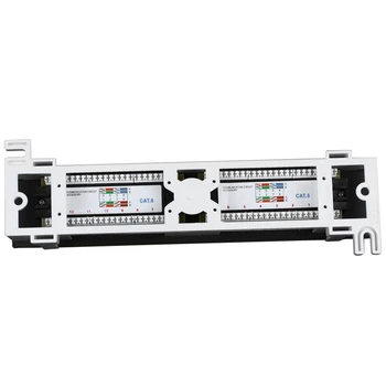 

Network Tool Kit 12 Port Cat6 Patch Panel Rj45 Networking Wall Mount Rack Mount Bracket