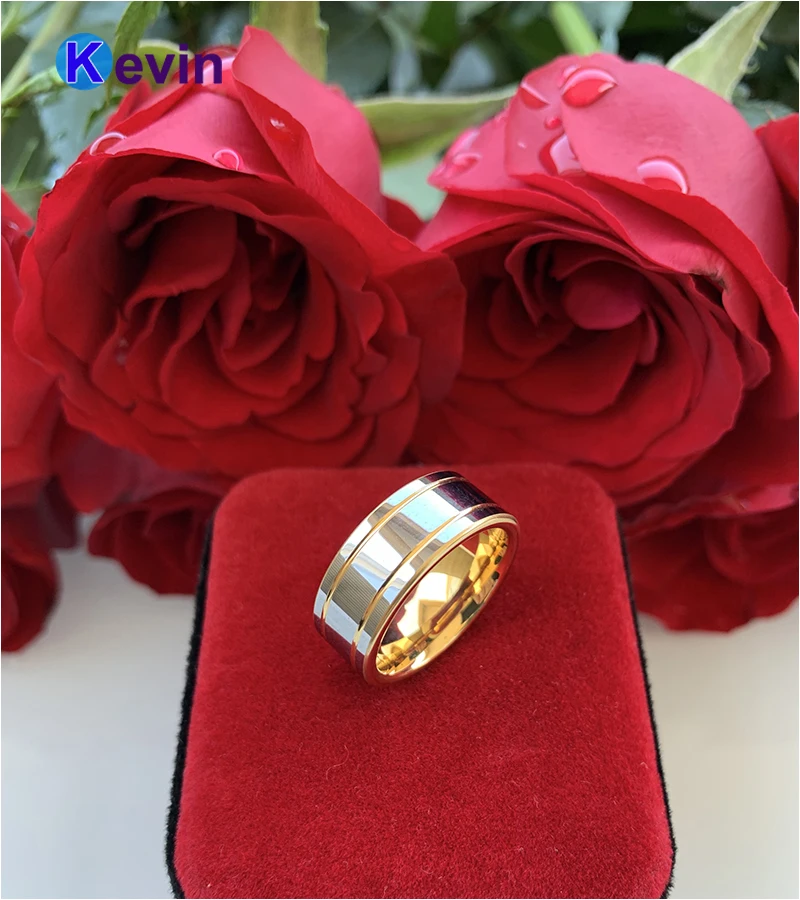 Двухцветное Золотое свадебное кольцо Love forever для мужчин и женщин|ring shape|ring eyering bear |