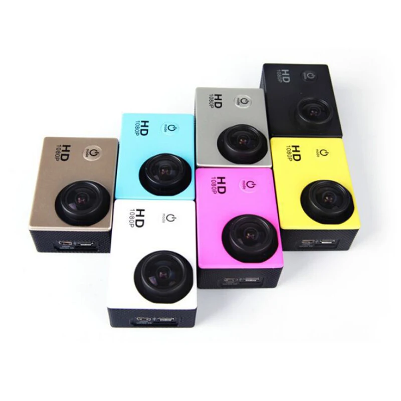 Full HD Waterproof Camera Sports Camera DV Camera Action Camcorder 1080P Car Cam 500W Pixel Wide-angle Camera 30M Waterproof