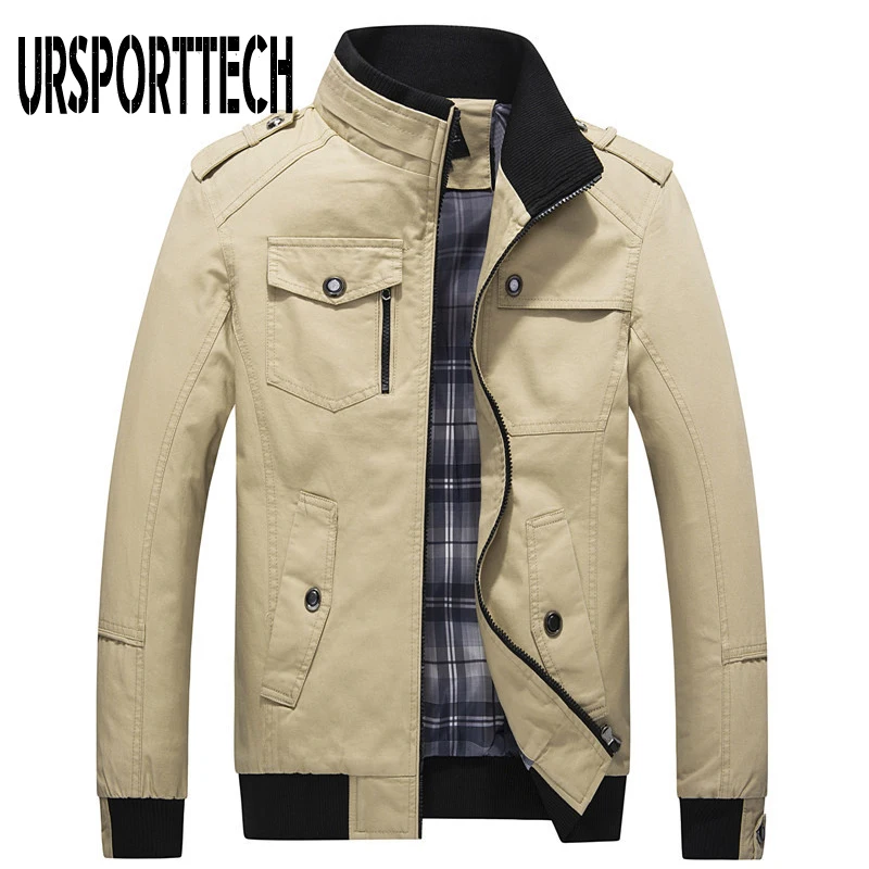 Куртка-бомбер мужская в стиле милитари весна-осень 2019 | Мужская одежда