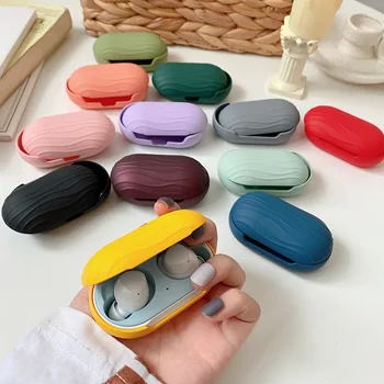 

Non-slip Case For Samsung Galaxy Buds + Buds Plus Case Solid color Pattern Earphone Case for Galaxy Buds Hard case Korea 2020