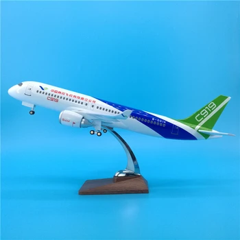 

47cm COMAC C919 with Landing Gear Airplane Model China Commercial Flying Decoration Business Collection Gift Children Adult Toys