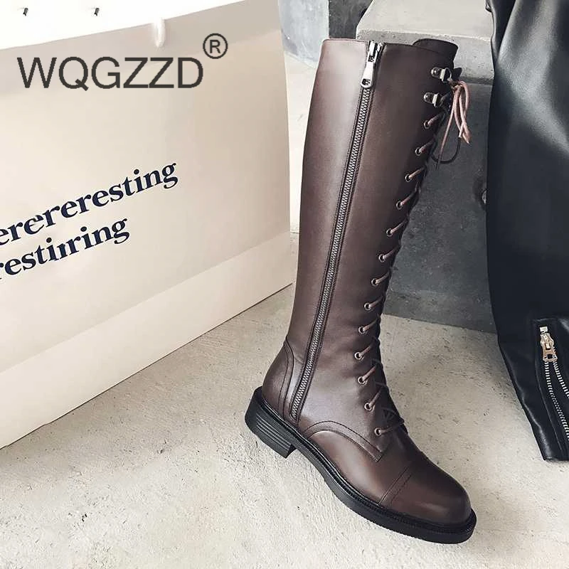Chaussures femme Сапоги для верховой езды Женская зимняя обувь Теплые рыцарские сапоги
