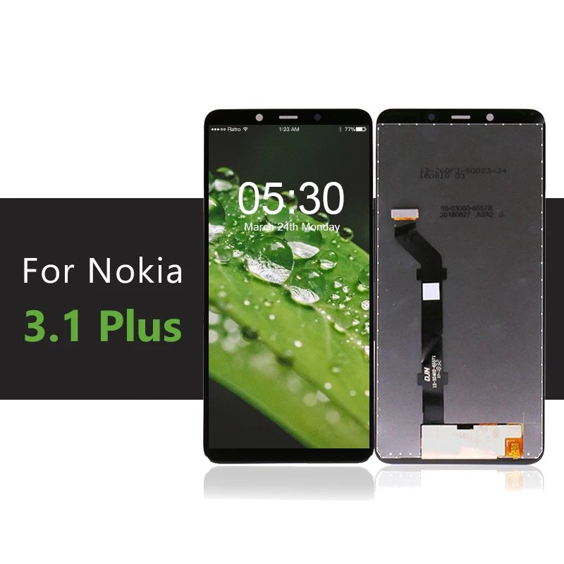 Для Nokia 3 1 Plus ЖК дисплей кодирующий преобразователь сенсорного экрана в сборе
