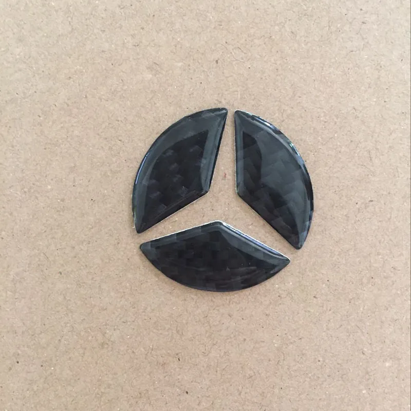 45MM Наклейка на руль из углеродного волокна для Mercedes Benz Class W212 W211 W210 W203 W204 W205 CLA GLK CLS A C E Class - Название цвета: 45MM
