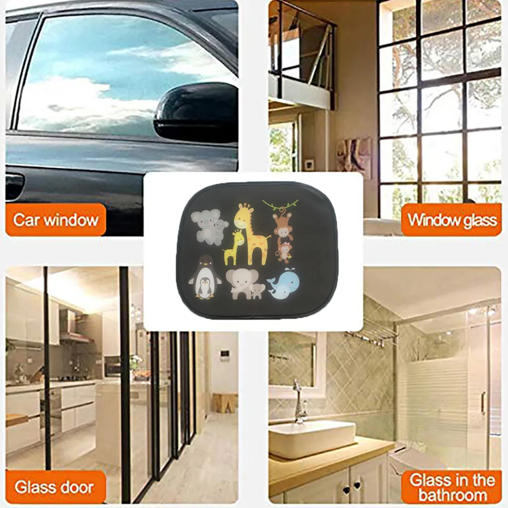 

2pcs Car SunShade Side Window Windscreen Polyester Fibers Roof Window For Children Adults Adsorption 44 X 36 Cm #YL1