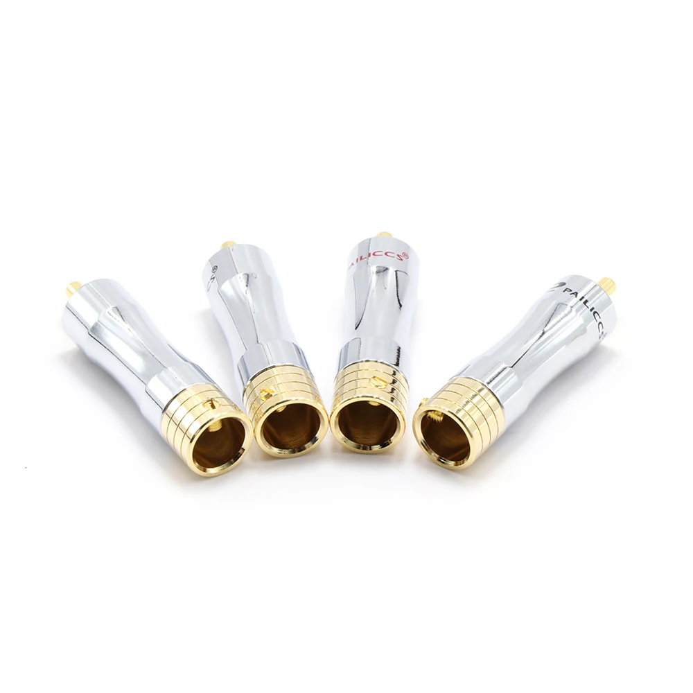 Высокое качество 4 шт. R1703 Pailics RCA jack Pailiccs RCA штекер, соединительный кабель Разъем jack, RCA Мужской адаптер