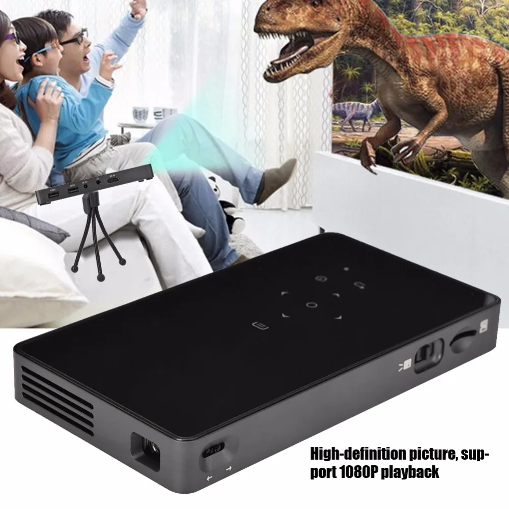 Sinema Sistemi Home LED Projector Theater Sound System Portable Home Office Wireless Quad Core 5G Wifi HD Projector for Android