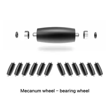 

1Set Black Glossy Stable Rubber Support Wheel Professional Bearings Nylon Washer Shaft Replacement Parts for DJI RoboMaster S1 E