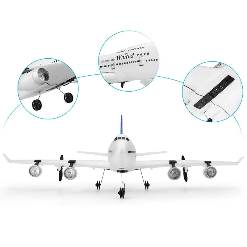 Wltoys радиоуправляемый самолет с фиксированным крылом Xk A150 Airbus B747 модель самолета 3Ch Epp 2,4G радиоуправляемый самолет с дистанционным управлением короткое время зарядки Rtf планер