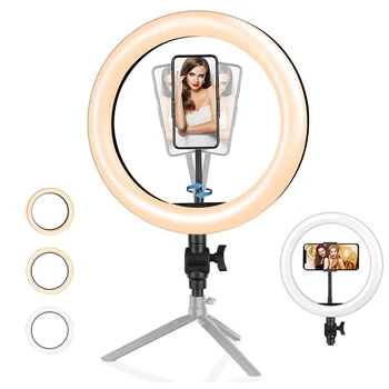 

New 26CM/10 Inch Arrival LED Ring Light Dimmable Lamp Photography Camera Photo Studio Phone Video Ring Lights Camera Accessories
