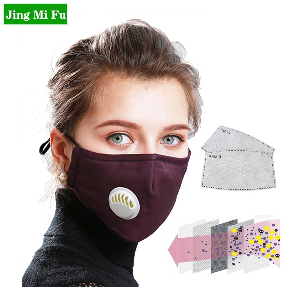 

Anti Pollution PM2.5 Mouth Mask Dust Respirator Washable Reusable Masks Cotton Unisex Mouth Muffle for Allergy/Asthma/Travel