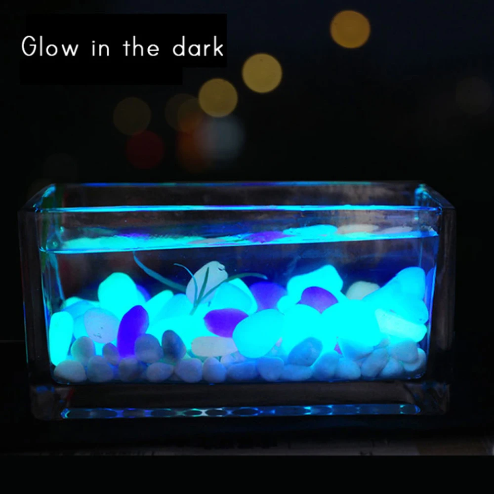 Garden Decor Pebbles Glow Stones Glow in the Dark Rocks for Walkways Garden Path Patio Lawn Yard Luminous Stone 25pcs