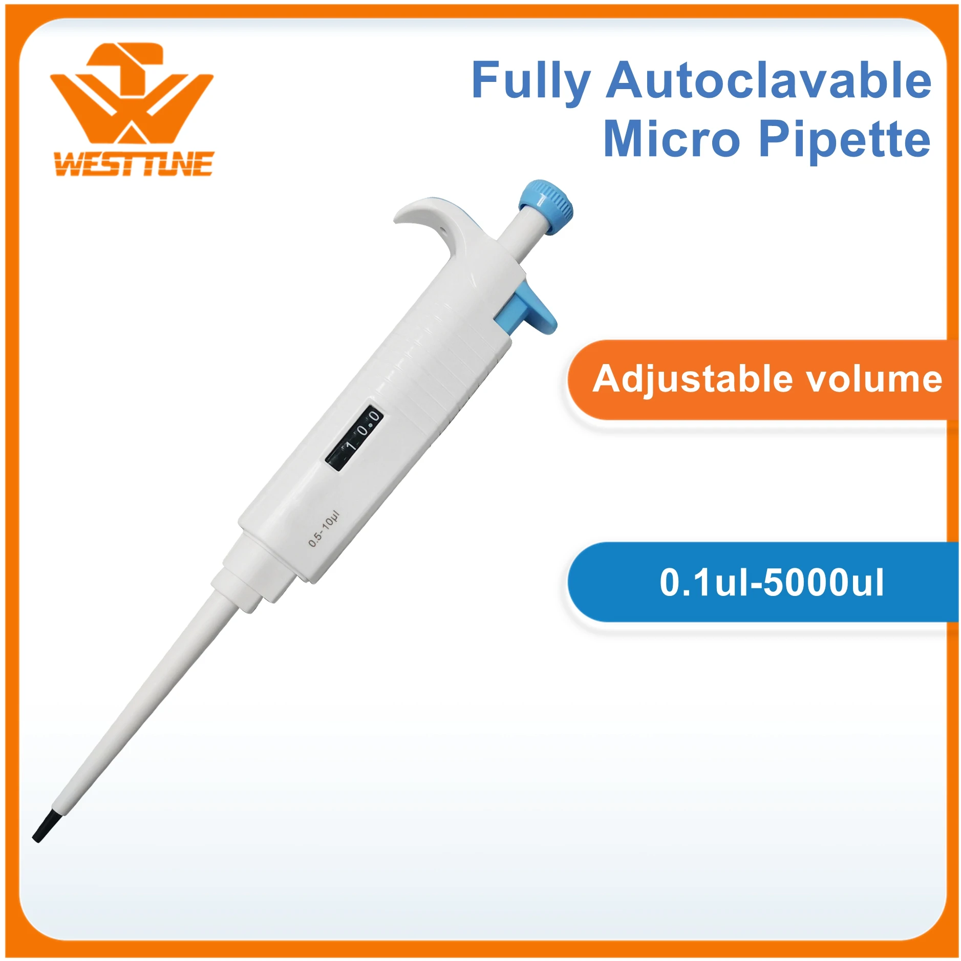 

Пипетка Micropette Plus, пистолет для лабораторий, одноканальный микропипетка с регулируемым объемом