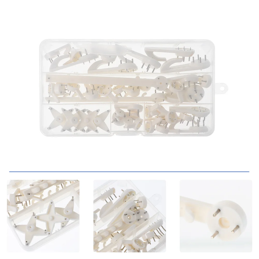 

42pcs Picture Hooks Sturdy Durable Useful Picture Hanging Tool for Photo