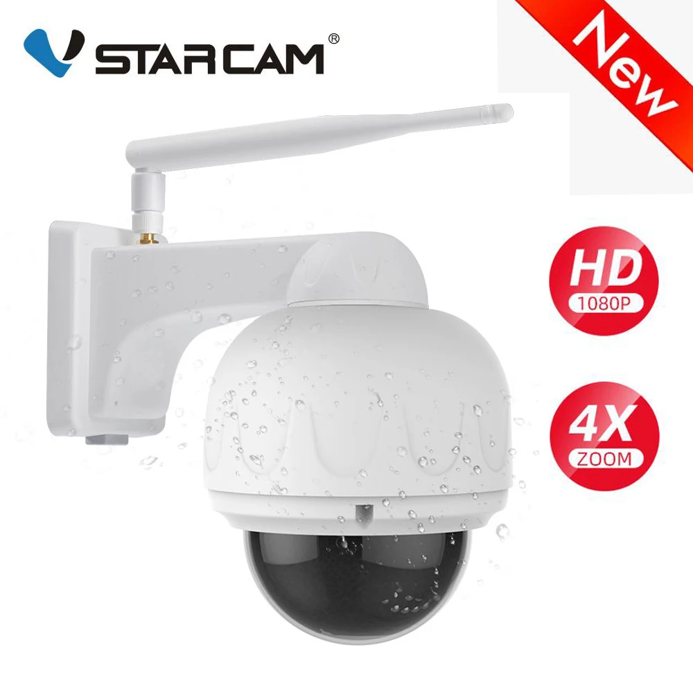 

Vstarcam 4X Zoom 1080P IP Camera Bulit-in Microphone Wifi Outdoor IP66 Waterproof PTZ Speed Dome CCTV Security Camera PTZ Cam