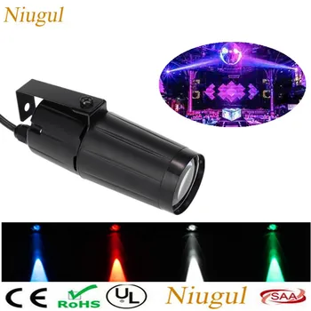 

5W LED DJ Spot Lighting/Disco Mirror Balls Beam Effect Stage Lighting /LED Pinspot Light /Spotlight /Shop Window Spot LED Lamp