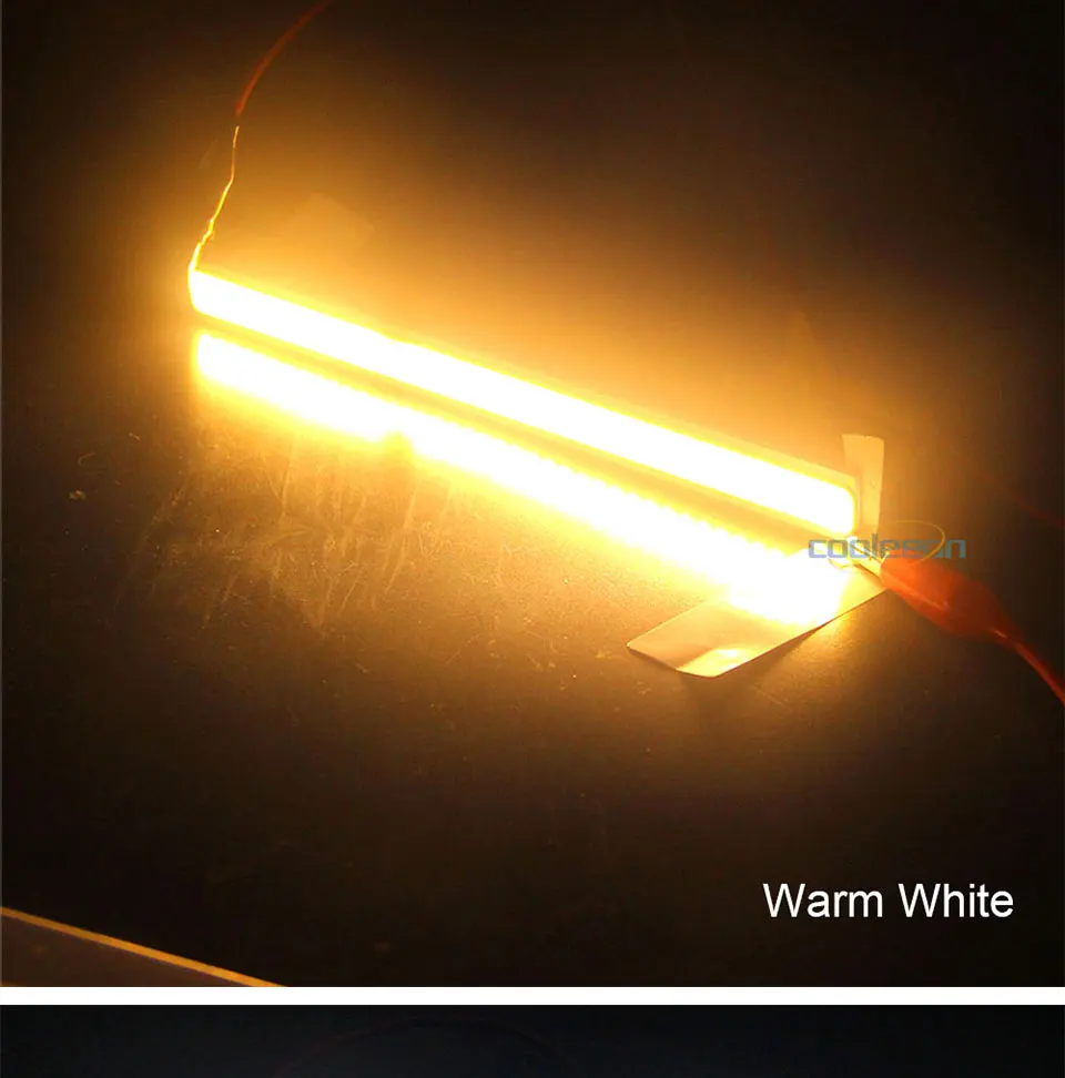 140x15mm 4W LED Strip COB Bulb 12V 14CM Bar Lights Warm Cold White Blue Color LED Lamp for Car House Decor Lighting DIY (7)