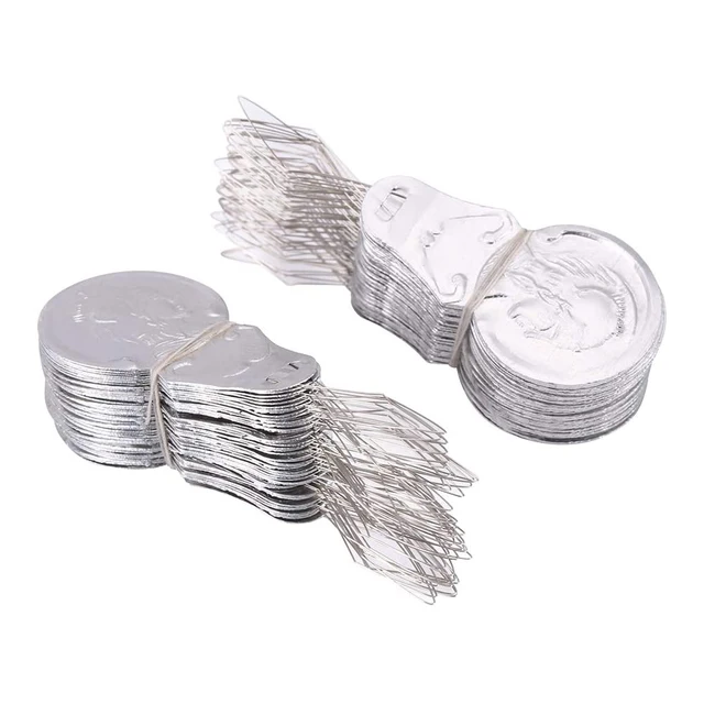 50Pcs Bow Wire Needle Threader Stitch Insertion Machine Hand Sewing Thread Tool Sewing Accessories Sewing Tools 2