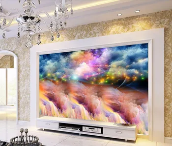 

CJSIR Custom Wallpaper Chinese Hotel Bar TV Background Wall 3d Living Room Bedroom Abstract Watercolour Murals 3d Wallpaper