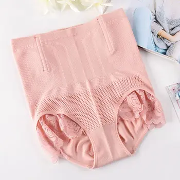 

Womens Womens Ultra High Waist Trainer Body Shper Underwear Solid Color Floral Lace Trim Seamless Safety Shorts Slimming Tummy