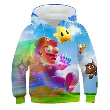 Sudadera con capucha con estampado Digital 3D para niños y niñas, suéter deportivo de ocio, primavera y otoño