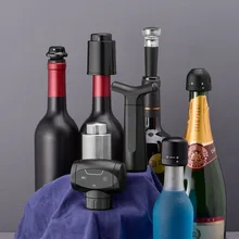 Vacuum Red Wine Bottle Champagne Bottle Stopper Cap Retain Freshness Plug Bar Style Tools Barware Wine Cork Supplies Accessories