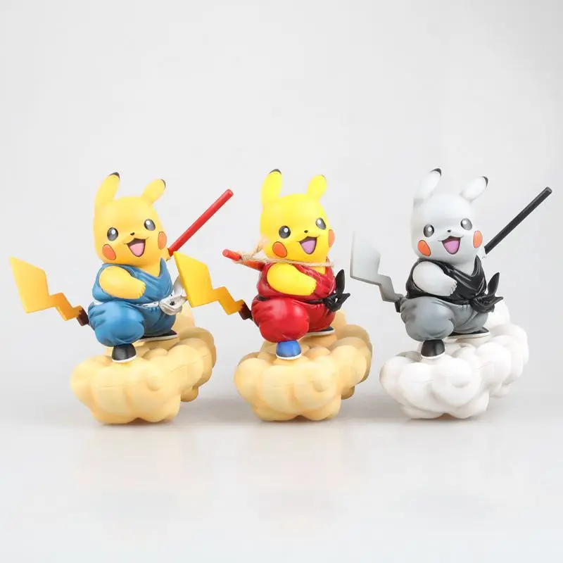 

Pikachu Cosplay Dragon Globe Son Free Christmas Gift for of Cloud Flying Action Character PVC Model