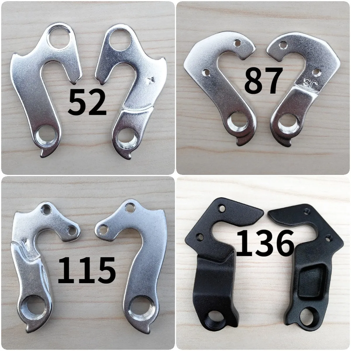 2 Pz Bicicletta Deragliatore Posteriore Gear Hanger Mech Dropout Misura Per Orbea Alma Omr 19 Aqua Onix San Ora Onix Opal Remo Y0000085 Orca