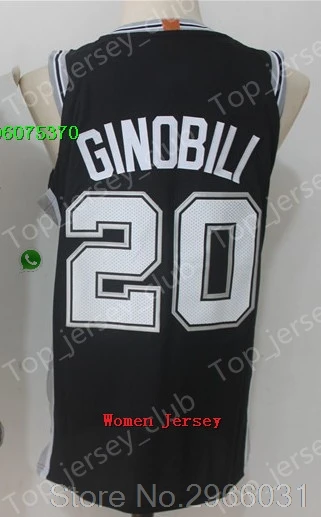 San Antonio A+++ качественная женская одежда для взрослых#10 DeMar DeRozan 2 Kawhi Leonard 20 Ginobili 16 Pau Gasol 21 Tim Duncan 9 Parker Jersey - Цвет: for Women