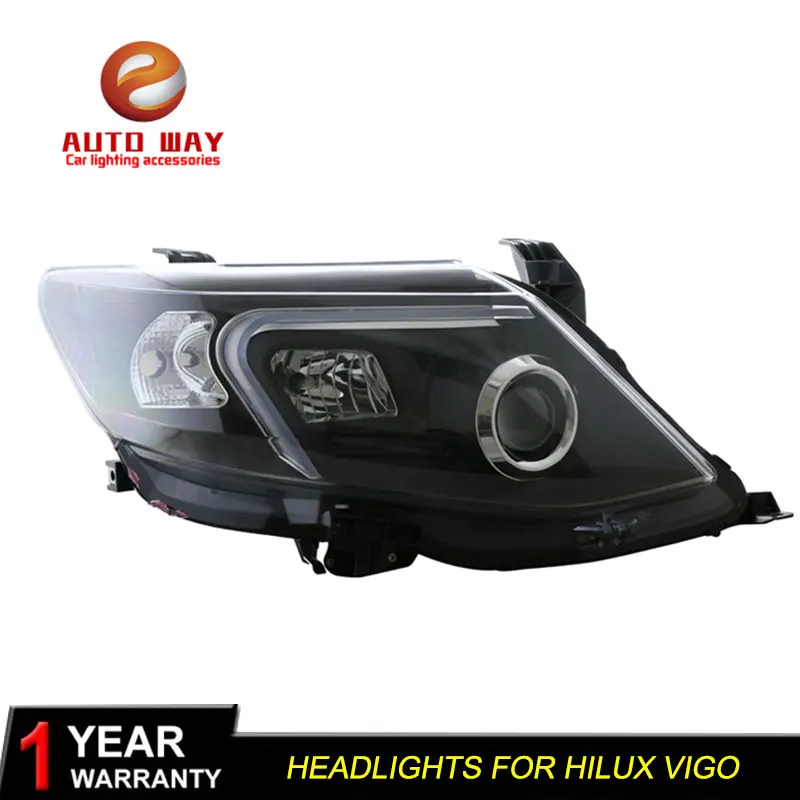 Стайлинг автомобиля для Toyota Fortuner фары 2011 2015 светодиодный ные DRL линзы двойной луч