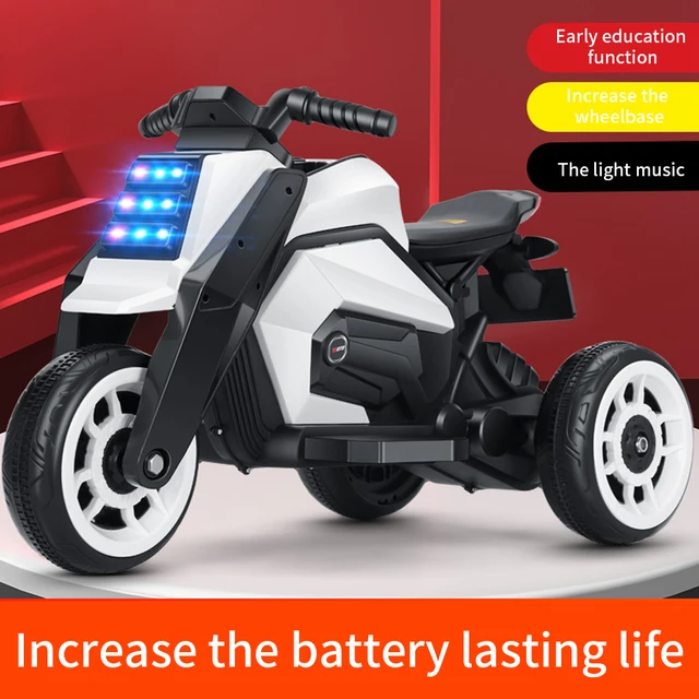 Children'S Electric Motorcycle Tricycle Music Boy Girl Toy Car Balance Bike Electric Car Child Baby Car Balance Bike Scooters 2