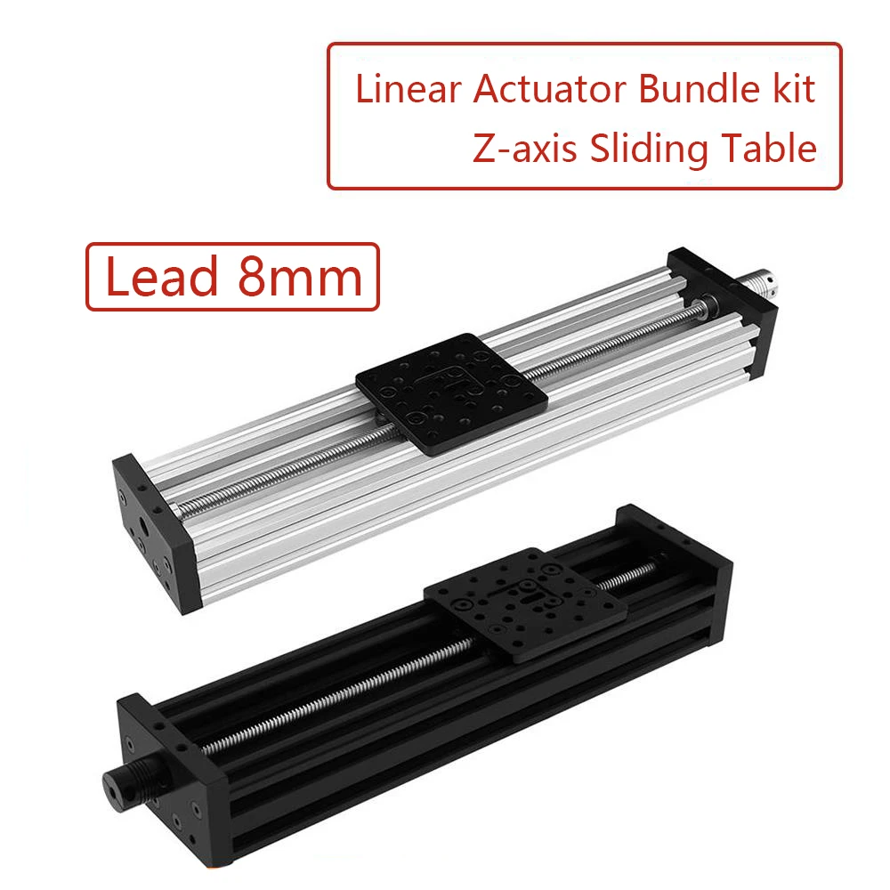 Свинцовый винт для 3D-принтера T8 Openbuilds Z-axis Diy C-beam CNC скользящий стол 300 мм 350 400 500