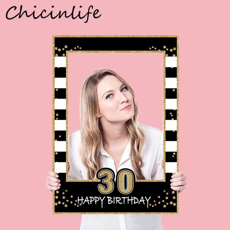 Chicinlife 1 шт. 16th 21st 30th 40th 50th 60th фотокамера рамка реквизит для взрослых на день