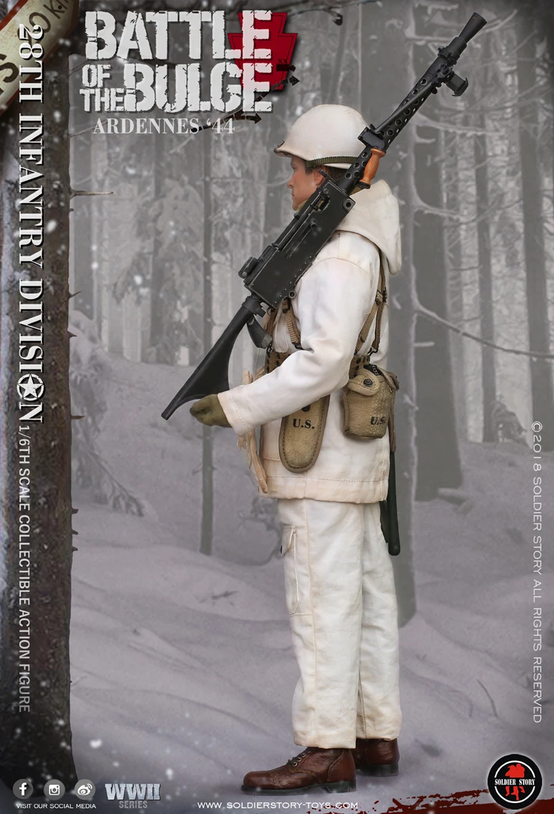 SoldierStory SS111 1/6 армии США 28-я стрелковая дивизия Арденны 1944 солдатская фигурка коллекция Второй мировой войны военные фигурки