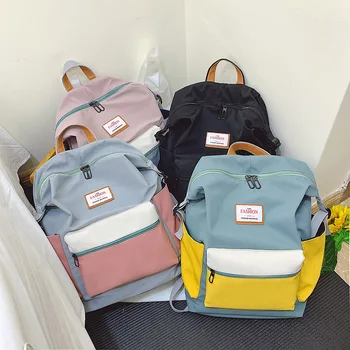 

Casual Women Backpack Nylon Backbag Anti-theft Shoulder Bag New School Bag For Teenage Girls Mochilas Female Rucksack