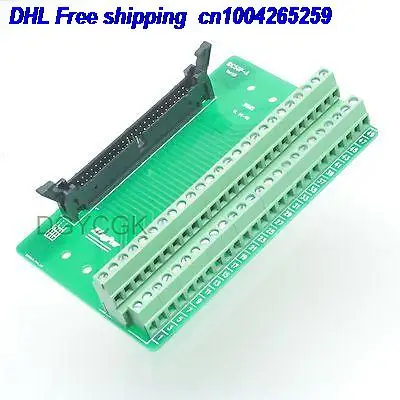  DHL 10 stücke IDC 50pin port stecker adapter connector header Terminal Breakout PCB Board 2 reihe s