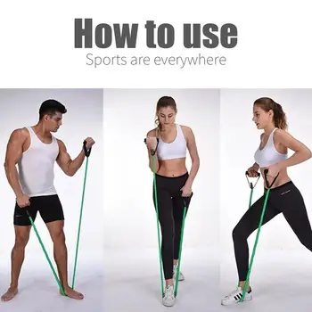 

Training Bands Practical Durable PP TPR Fitness Equipments Puller Removable Fitness Pull Rope Portable Stretch Arm Apparatus