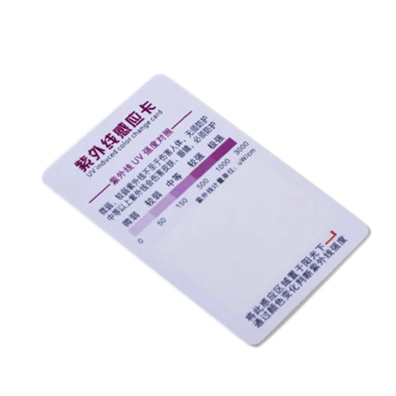 

10 Pcs Reptile Terrarium UVB Test Card UV Light Lamp Life Tests Paper GXMA