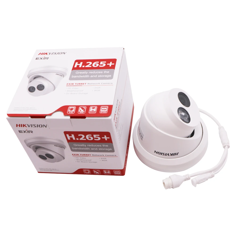 Hikvision 8MP IP камера POE для наружного видеонаблюдения 4K камера s DS-2CD2385FWD-I с 30 м IR встроенным слотом для sd-карт и H.265