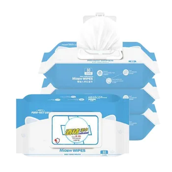 

80's Pack 75% Alcohol Disinfection Wipes Spot Factory Price Direct Disposable Hand Wipes Skin Toy Clean Bacteria