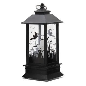 

Hanging Flame Lamp Halloween Party Castle Lantern Light Vintage Decor Pumpkin