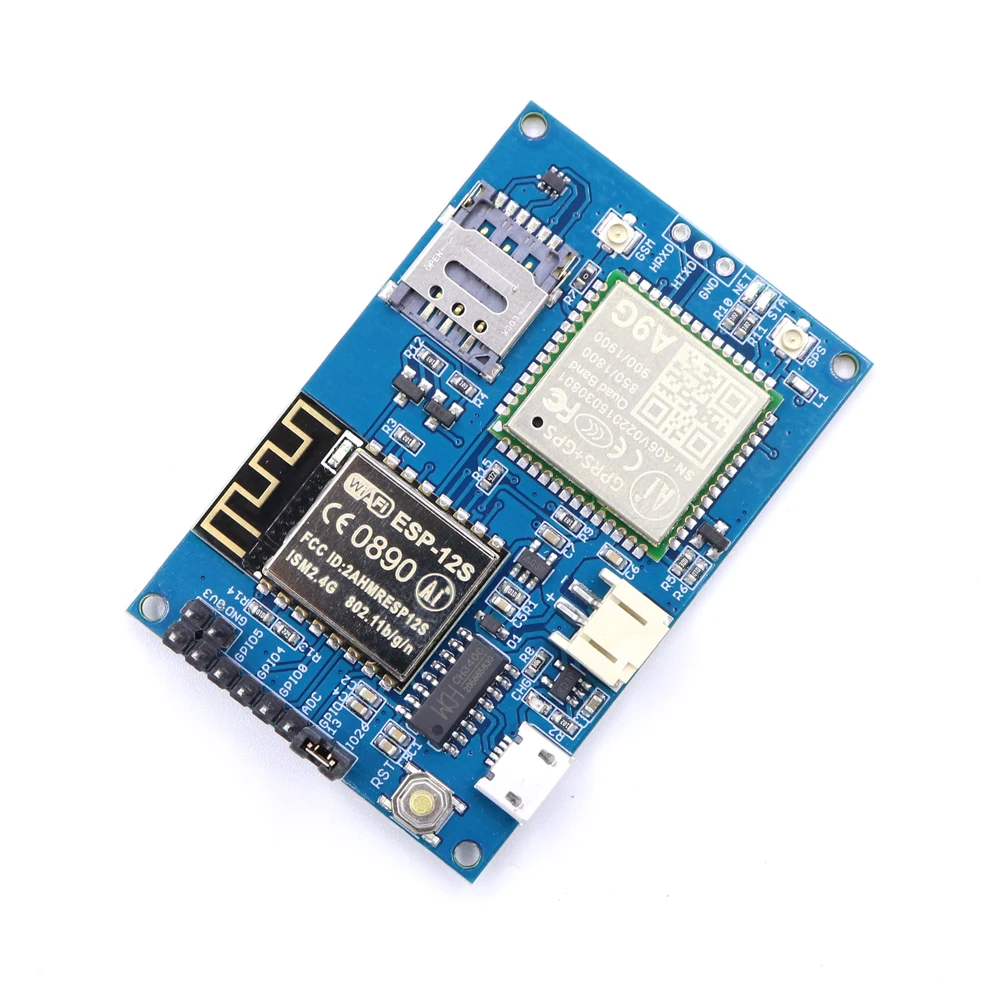 ESP8266 ESP-12S A9G четырехдиапазонный GSM/GPRS+ gps IOT V1.0 узел беспроводного доступа Wi-Fi, Интернет вещей+ мобильного телефона+ gps 850/900/1800/1900 МГц макетная плата