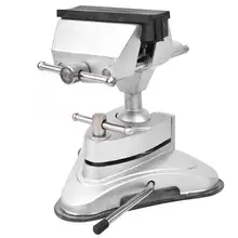 Всасывающий Тип алюминиевый сплав скамейки тиски 360 градусов вращения вакуумные универсальные тиски, стол зажим 70 мм регулируемый диапазон