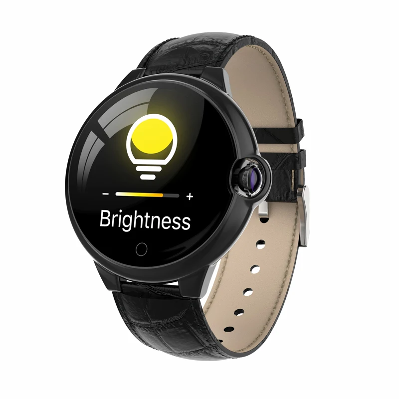 696 DR88 Смарт часы IP67 Водонепроницаемый сенсорный экран Bluetooth фитнес монитор сна шагомер погода дисплей умный Браслет - Цвет: Black Leather